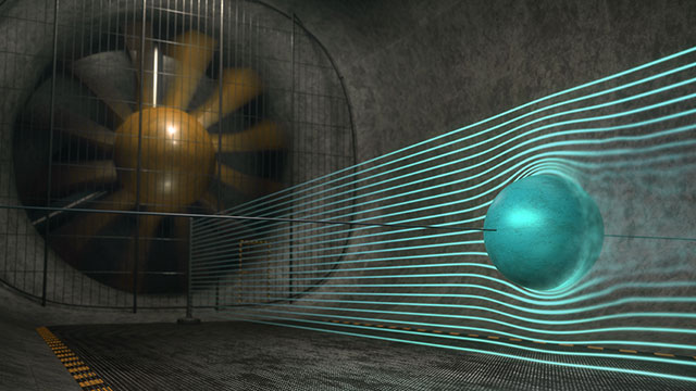 wind tunnel abstract graphic